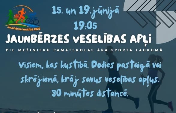 Jaunbērzē notiks Veselības apļi